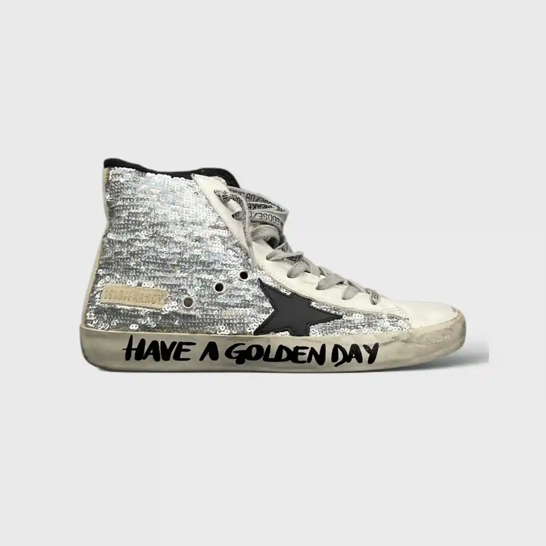 0000001223 Golden Goose Francy argenté 38