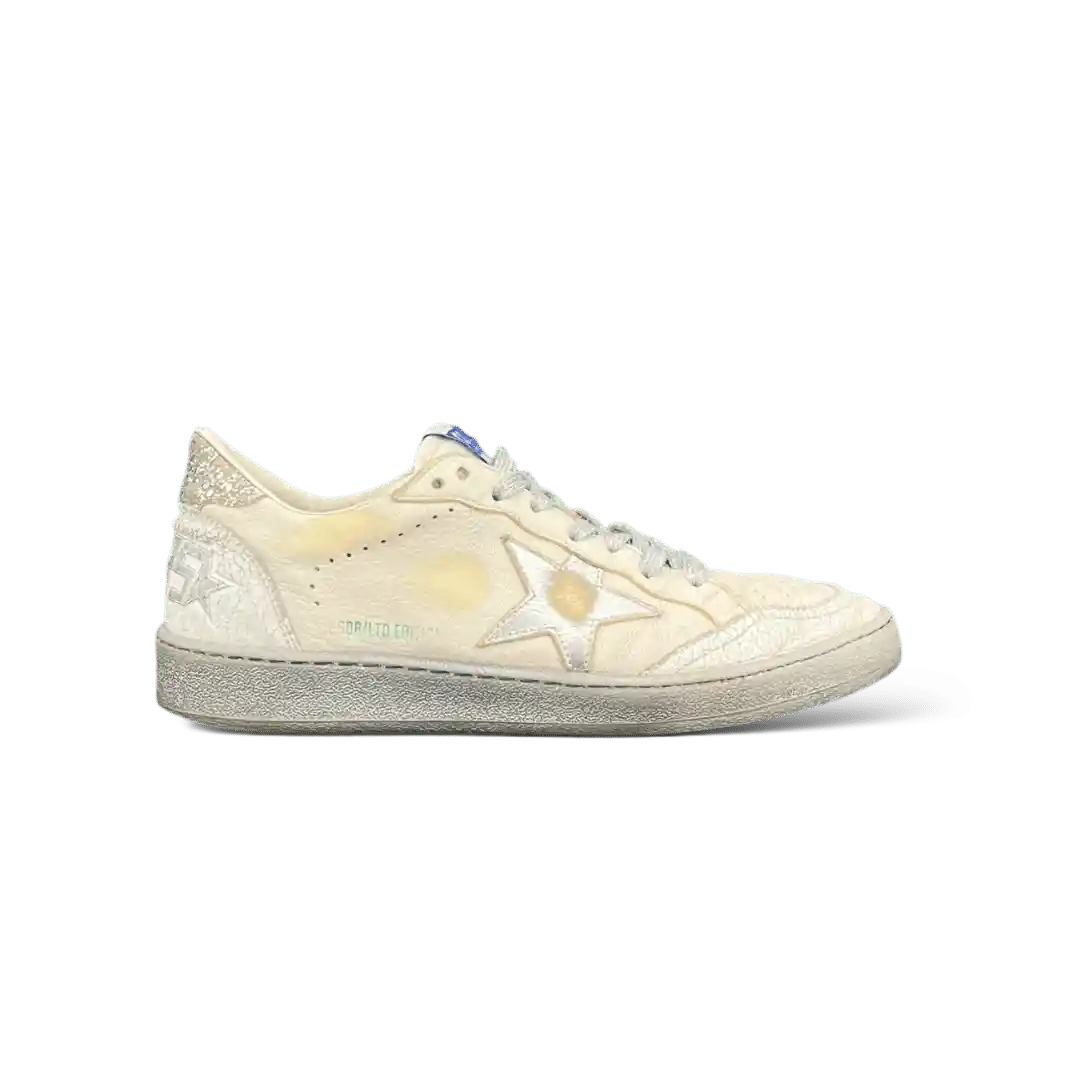 0000002307 Golden Goose Ball Star Blanc Argent Bleu 38