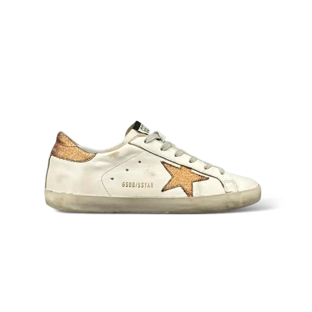 Golden Goose Super Star Blanc/ Cuivre 39