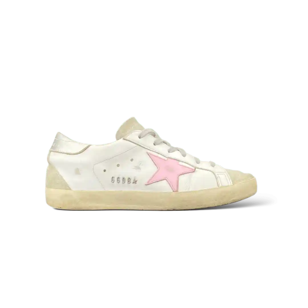 Golden Goose Super Star Blanc/Rose/Argent 37