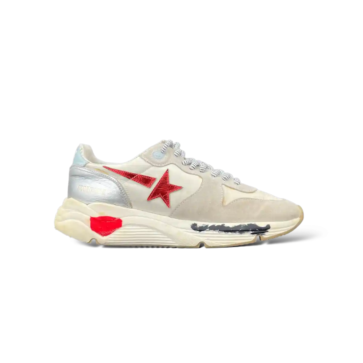 Golden Goose Running Blanc/Rouge/Argent 40